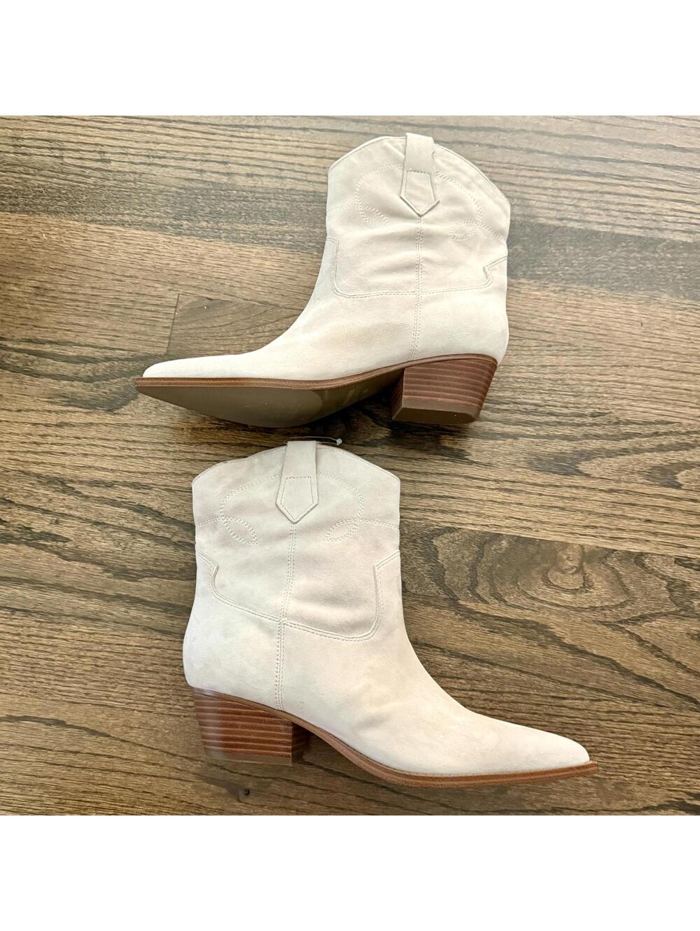 Marc Fisher New Taupe 240 Suede Nonie Ankle Boots Size 10